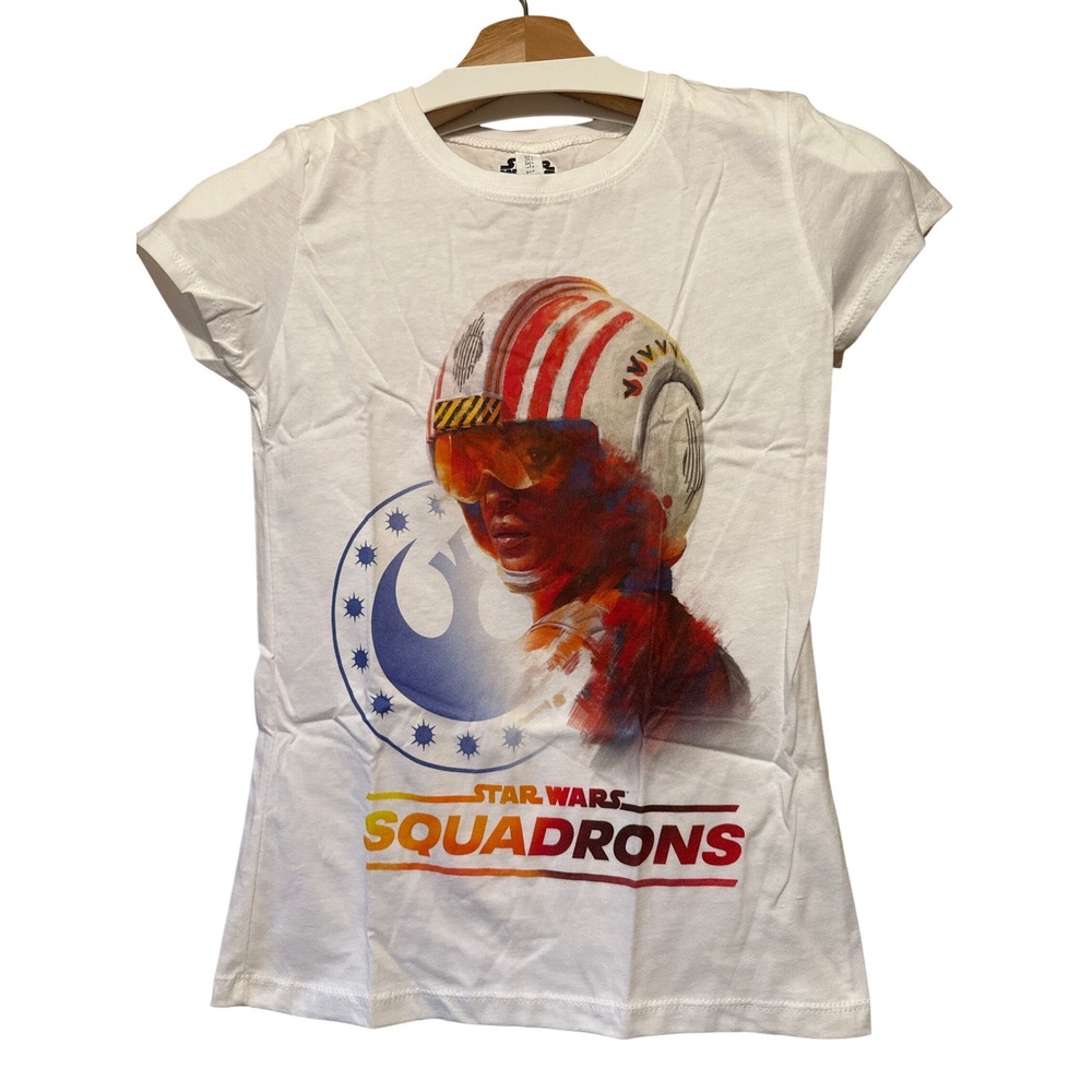 Star Wars Squadrons Kids Graphic T-Shirt White Next Level Apparel Size L 10/12‎